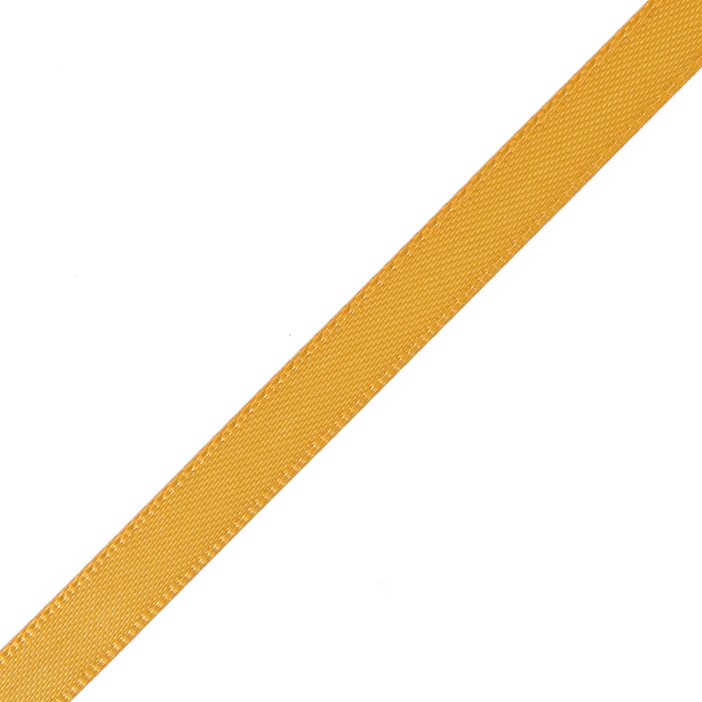 1/4" Yellow Gold Double Face Satin Ribbon Detail