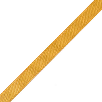 1/4" Yellow Gold Double Face Satin Ribbon Detail