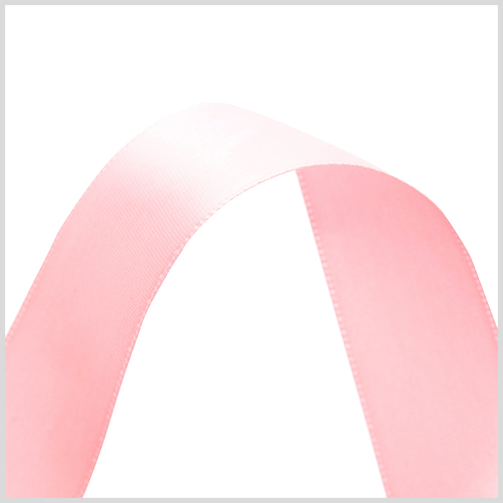 7/8" Pink Double Face Satin Ribbon Detail