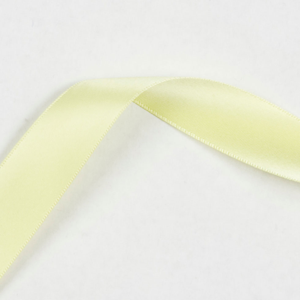 Yellow Double Face Satin Ribbon Detail
