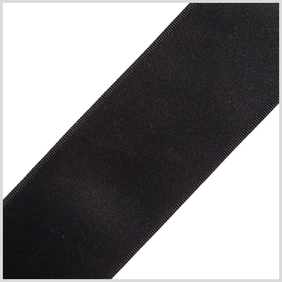 1.5" Black Double Face Satin Ribbon