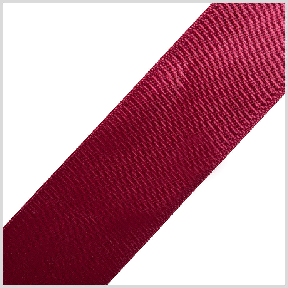 1.5" Wine Double Face Satin Ribbon