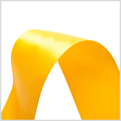 1.5" Yellow Gold Double Face Satin Ribbon Detail
