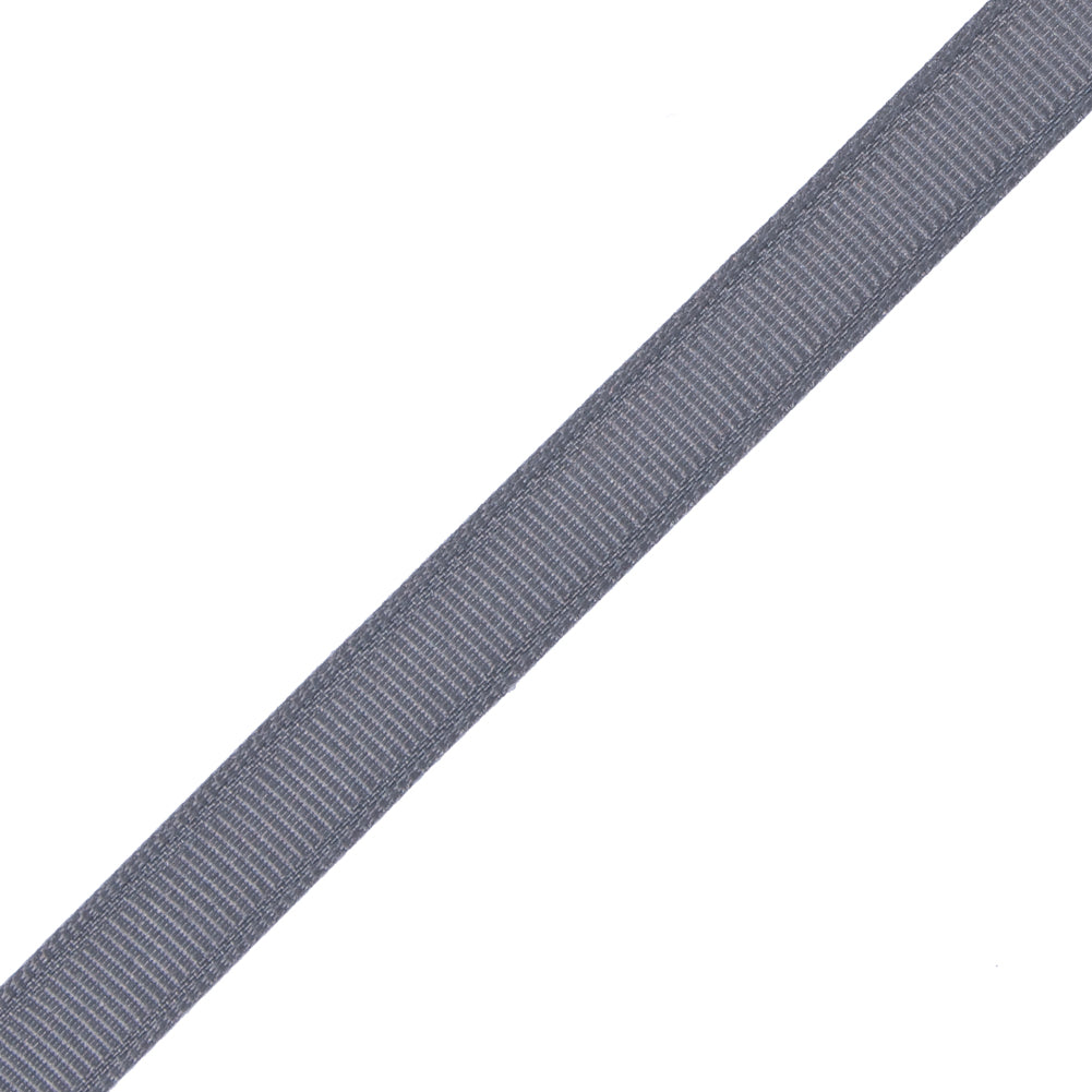 Gray Grosgrain Ribbon - 0.375" Detail