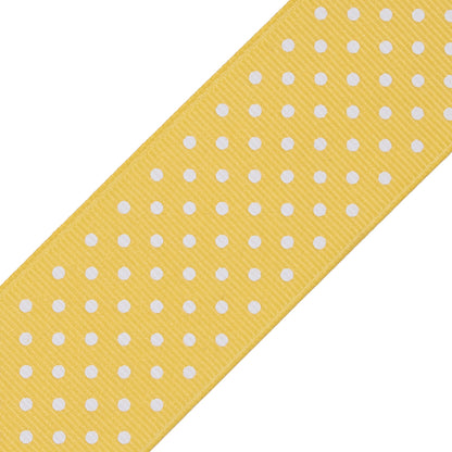 Yellow Polka Dot Grosgrain Ribbon Detail