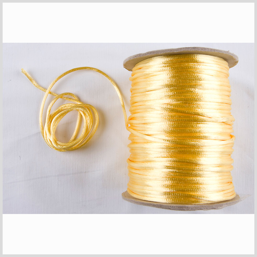 1mm Light Yellow Rattail Cord