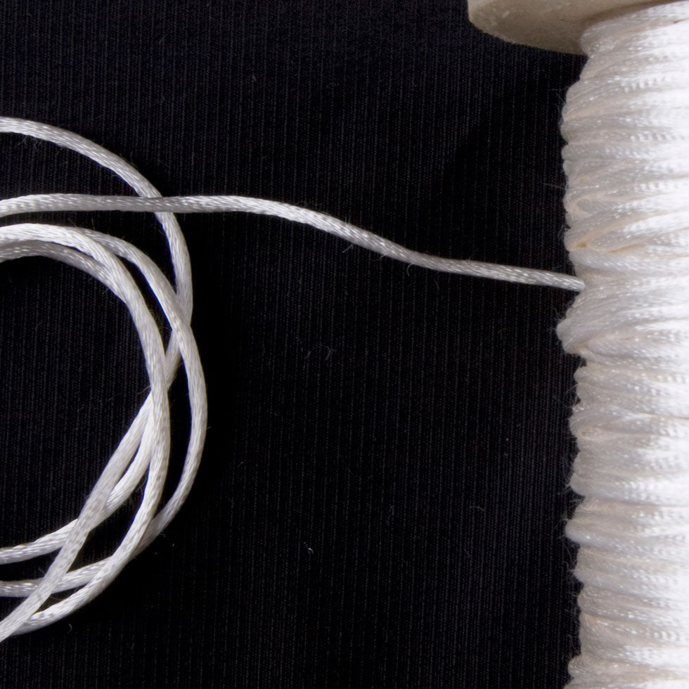 2mm Ivory Rattail Cord Detail