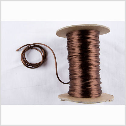 2mm Medium Brown Rattail Cord