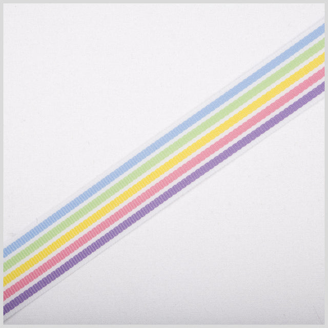 Pastel Combo Striped Grosgrain Ribbon