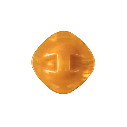 Golden Orange Iridescent Tunnel-Shank Back Button with Needle Channel - 36L/23mm Detail
