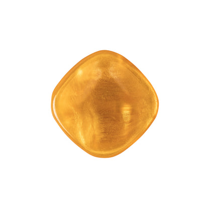 Golden Orange Iridescent Tunnel-Shank Back Button with Needle Channel - 36L/23mm