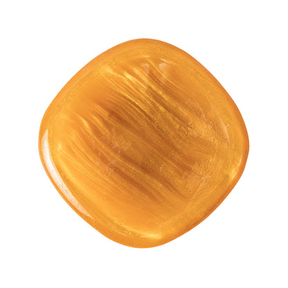 Golden Orange Iridescent Tunnel-Shank Back Button with Needle Channel - 48L/30.5mm