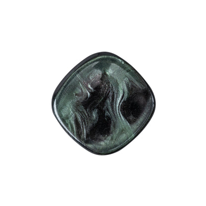 Emerald Iridescent Tunnel-Shank Back Button with Needle Channel - 36L/23mm
