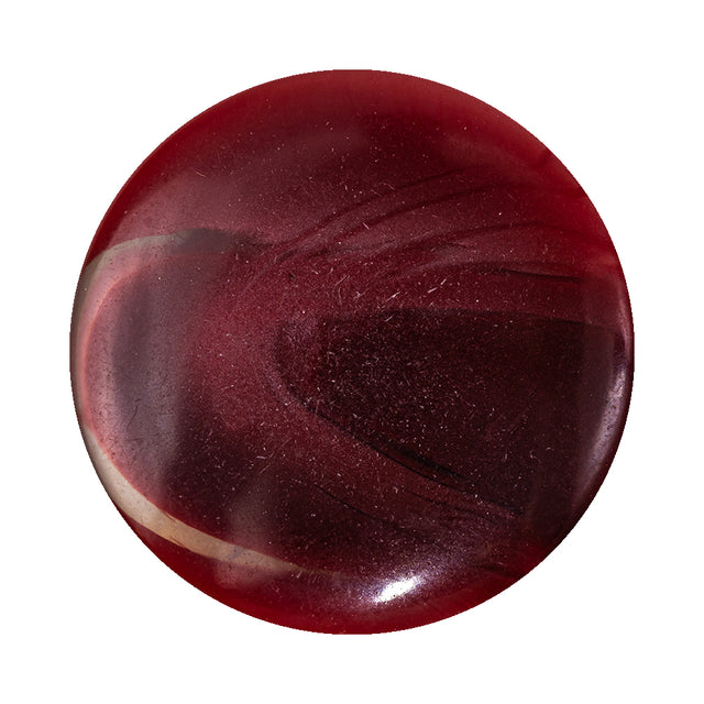 Deep Red Mystery Abstract Self-Shank Back Plastic Button - 54L/34mm