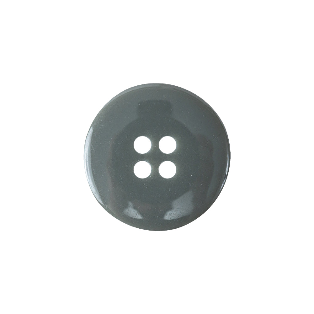 Fresh Cement Gray Shallow Plate with Pronounced Rim 4-Hole Plastic Button - 32L/20mm Detail