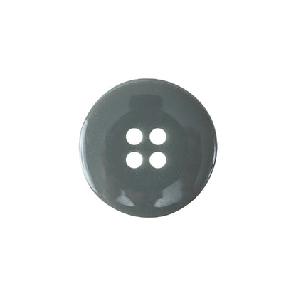 Fresh Cement Gray Shallow Plate with Pronounced Rim 4-Hole Plastic Button - 32L/20mm Detail