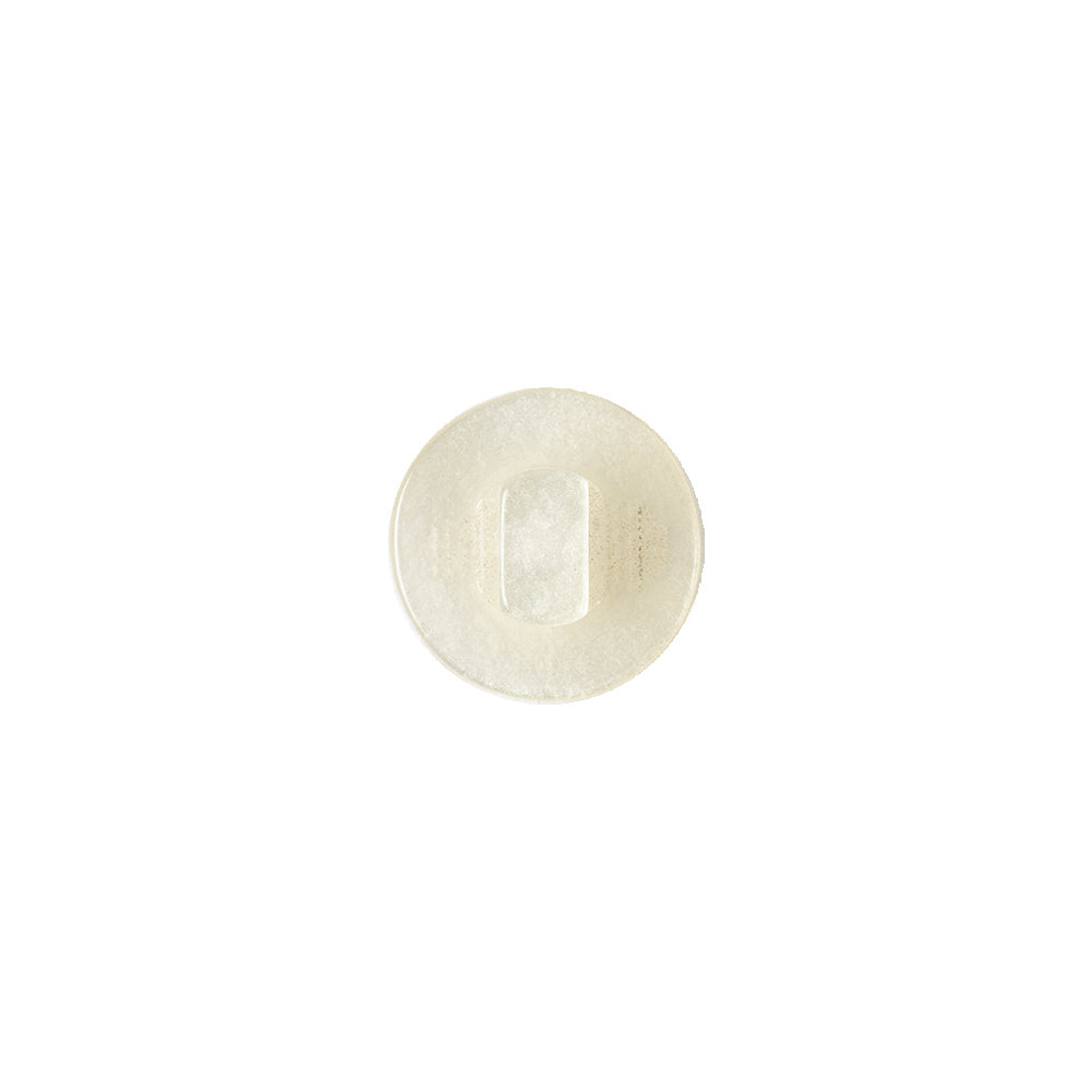 Translucent Ivory Floral Shank Back Plastic Button - 18L/11.5mm Detail