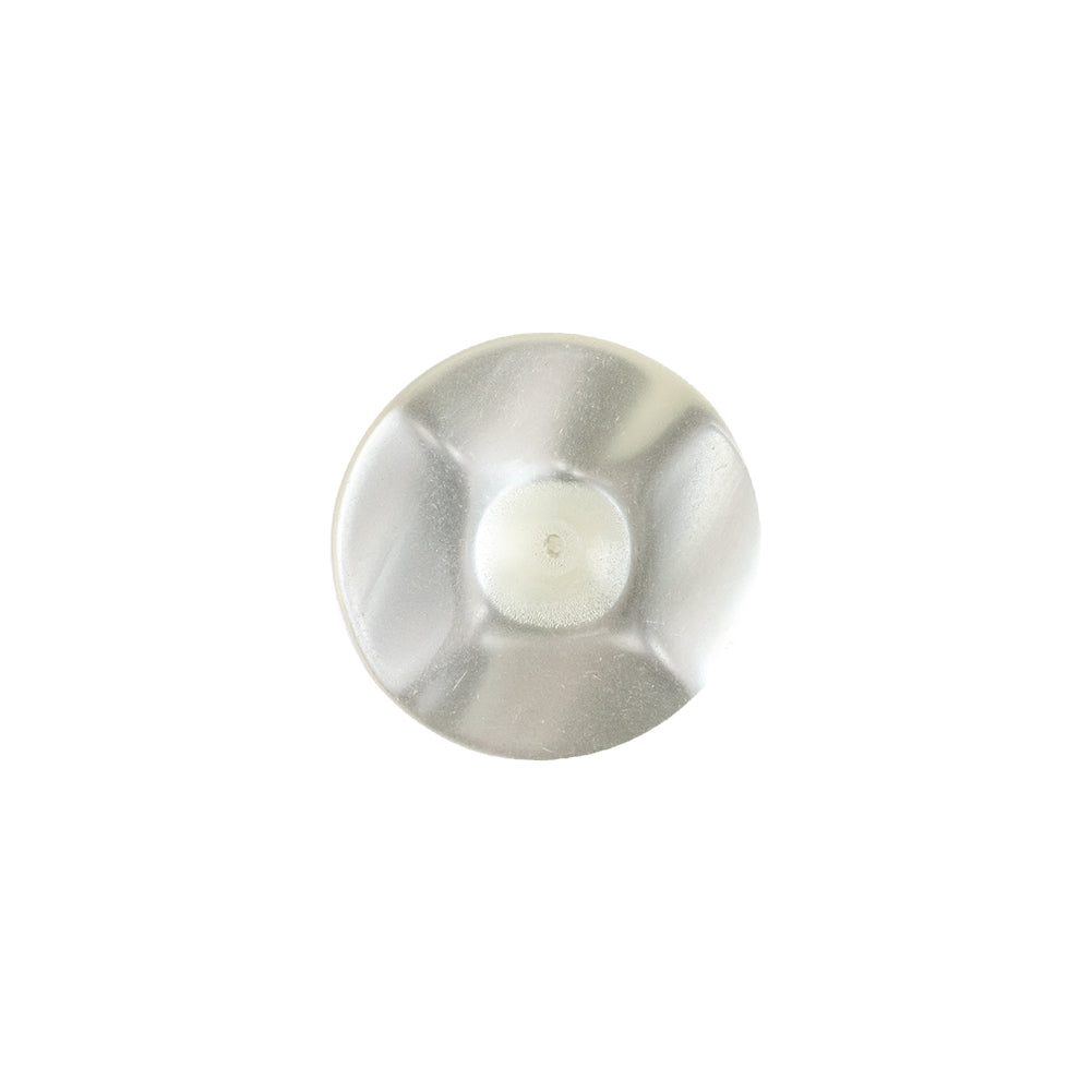 Translucent Ivory Floral Shank Back Plastic Button - 24L/15mm