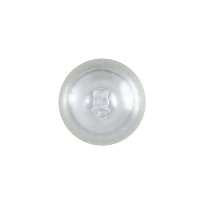 Translucent Dome Shaped Shank Back Plastic Button - 28L/18mm Detail