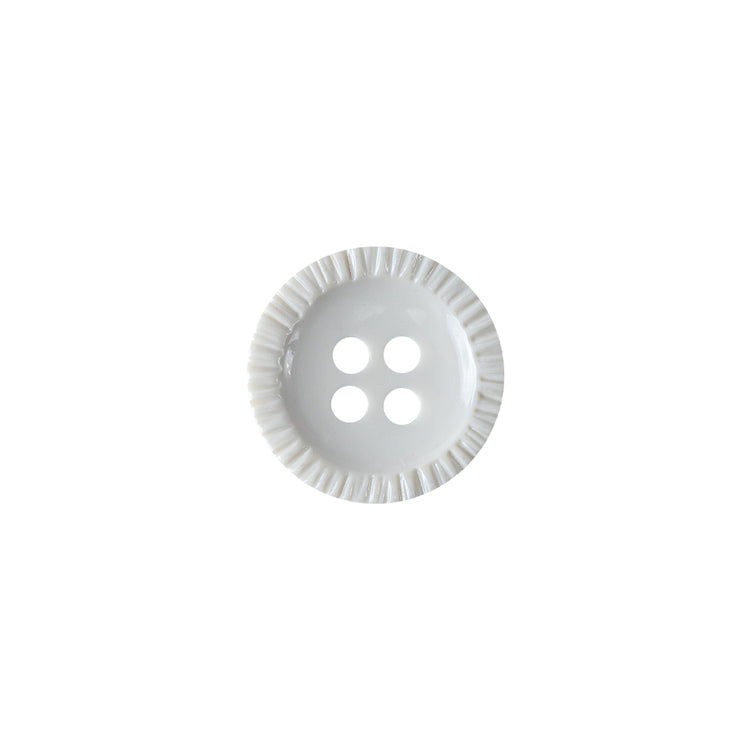 template--26688905969737__main-Opaque Lily White Pie-Crust Rim 4-Hole Plastic Shirt Button - 20L/12.5mm