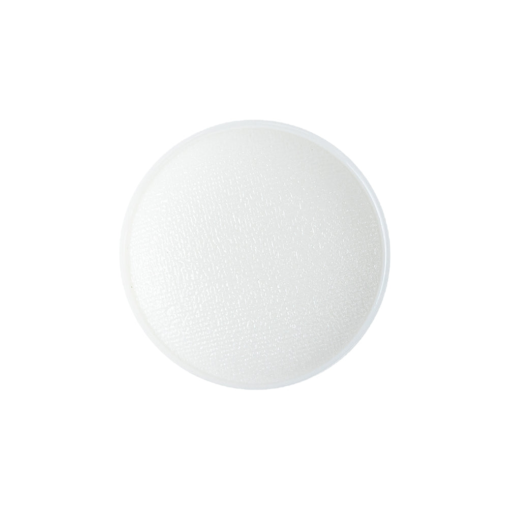 Italian Opaque Lucent White Textured Shank Back Button - 36L/23mm