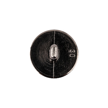 Italian Gunmetal Fancy Faceted Shank Back Plastic Button - 30L/19mm Detail
