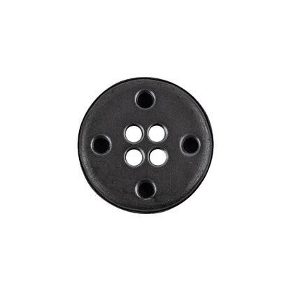 Italian Pewter 4-Hole Metal Coat Button - 32L/20mm Detail