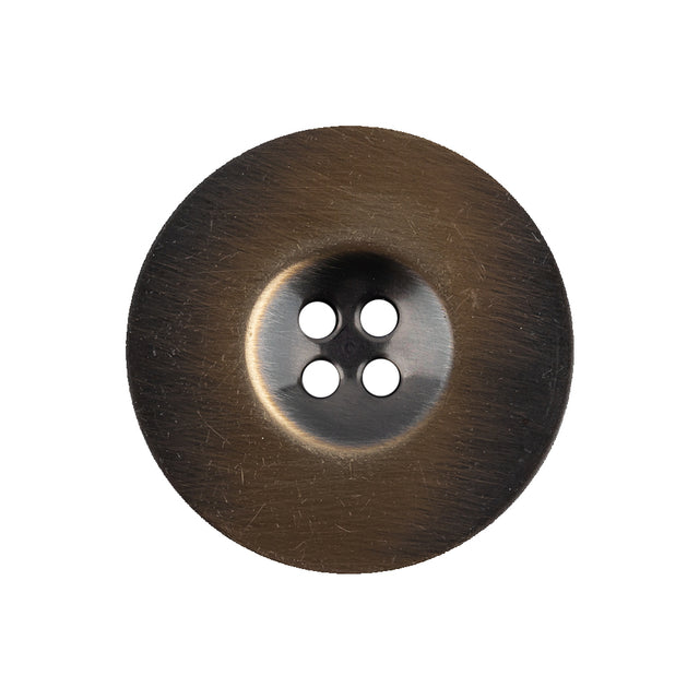 Italian Pewter 4-Hole Metal Coat Button - 40L/25.5mm