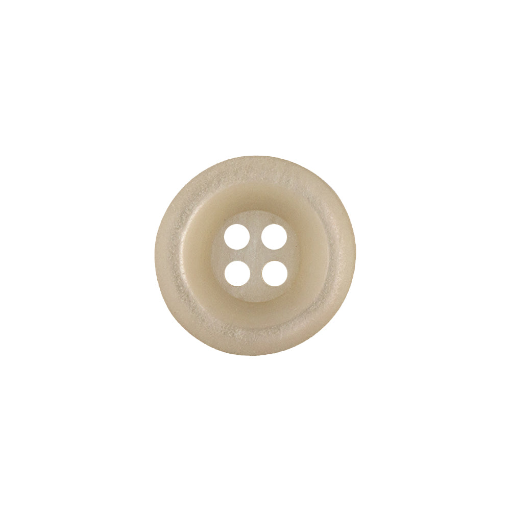 Italian Opalescent Rolled Rim 4-Hole Plastic Button - 24L/15mm