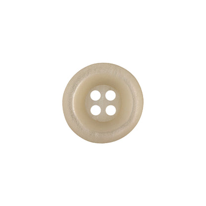 Italian Opalescent Rolled Rim 4-Hole Plastic Button - 24L/15mm