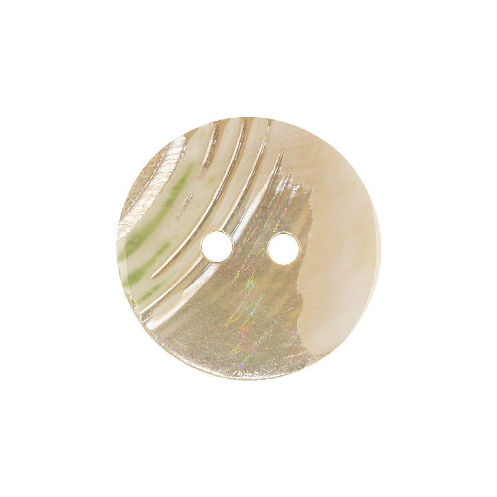 Imported Mother of Pearl 2-Hole Laser Cut Shell Button - 36L/23mm Detail