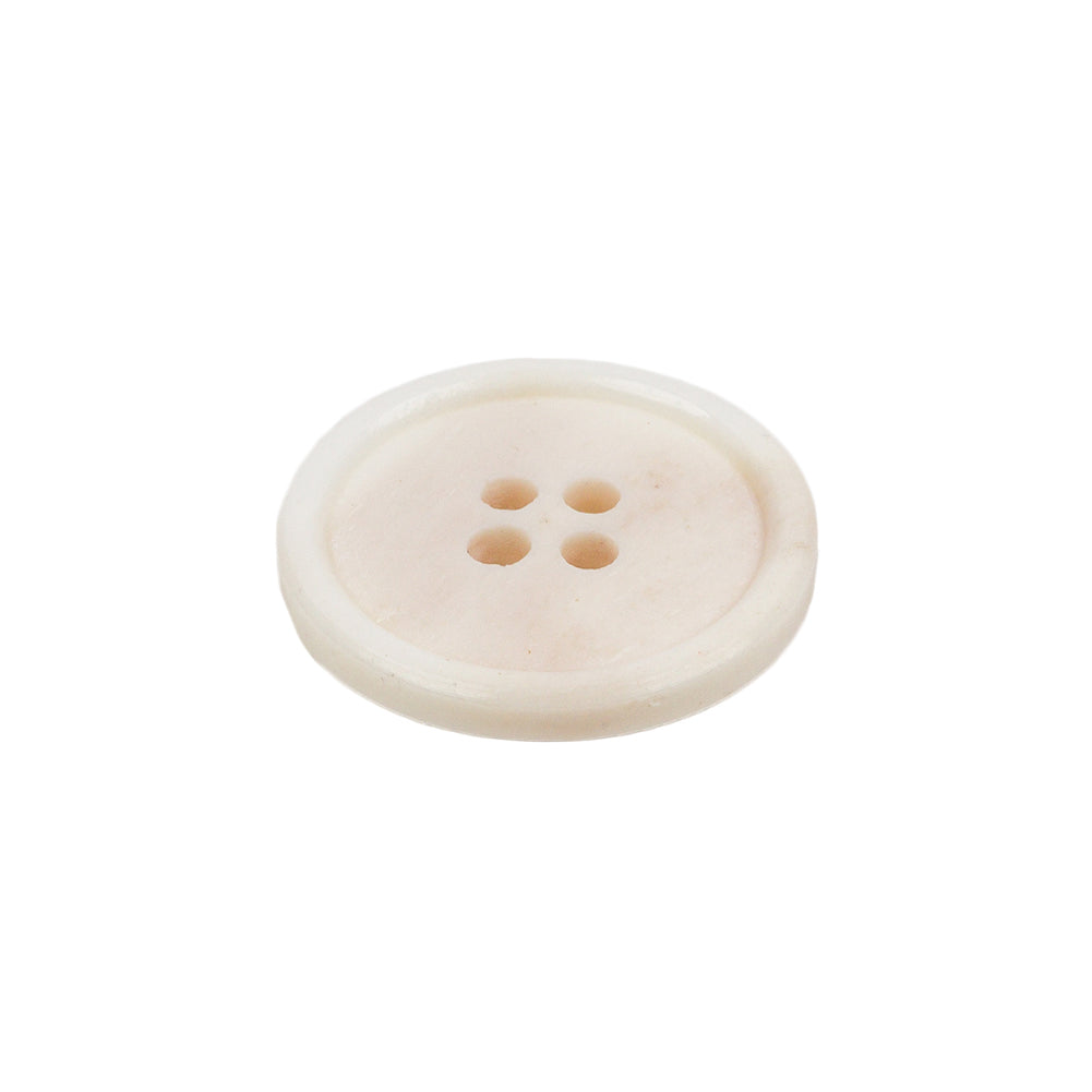 Ivory Bone Button - 34L/21.5mm Folded
