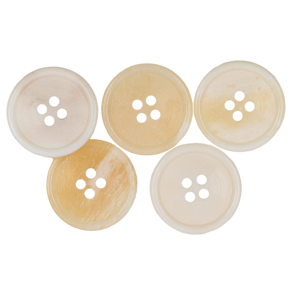 Ivory Bone Button - 34L/21.5mm Full