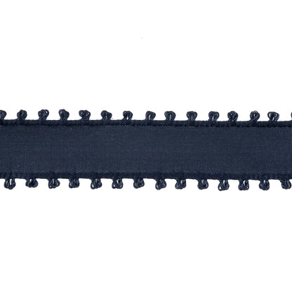 Navy Picot Edged Ribbon - 0.75" Detail