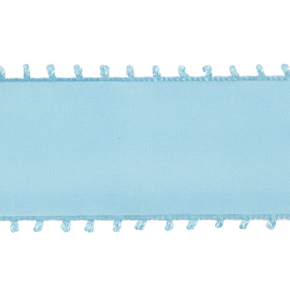 Light Blue Picot Edged Ribbon - 1.625" Detail