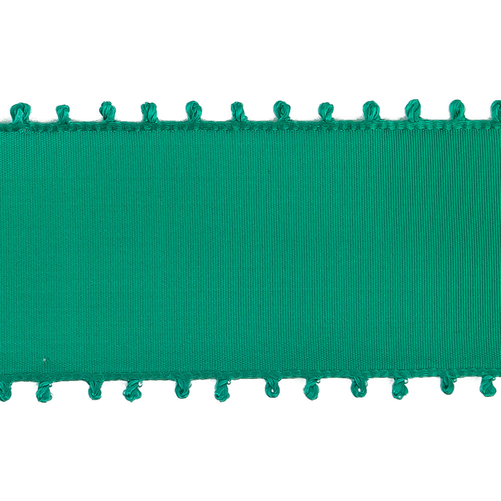 Emerald Picot Edged Ribbon- 1.625" Detail