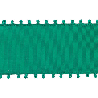 Emerald Picot Edged Ribbon- 1.625" Detail