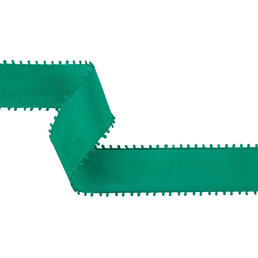 Emerald Picot Edged Ribbon- 1.625"
