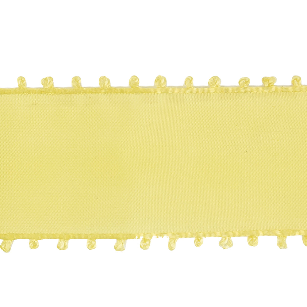Maize Picot Edged Ribbon - 1.625" Detail