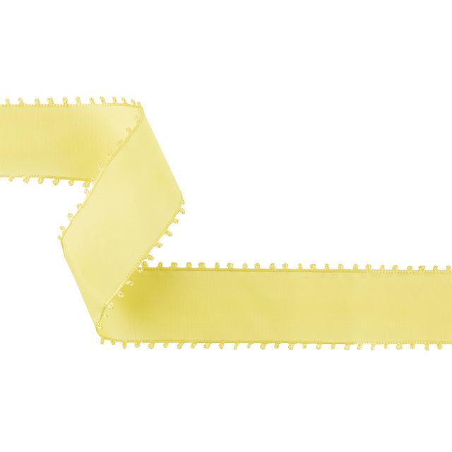 Maize Picot Edged Ribbon - 1.625"
