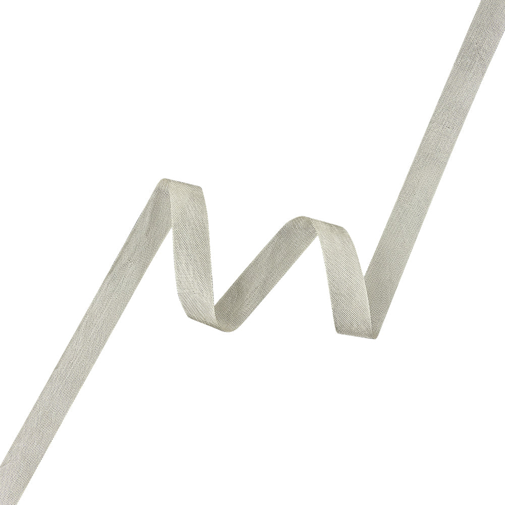 White Asparagus Woven Edge Rayon Seam Binding - 0.6"