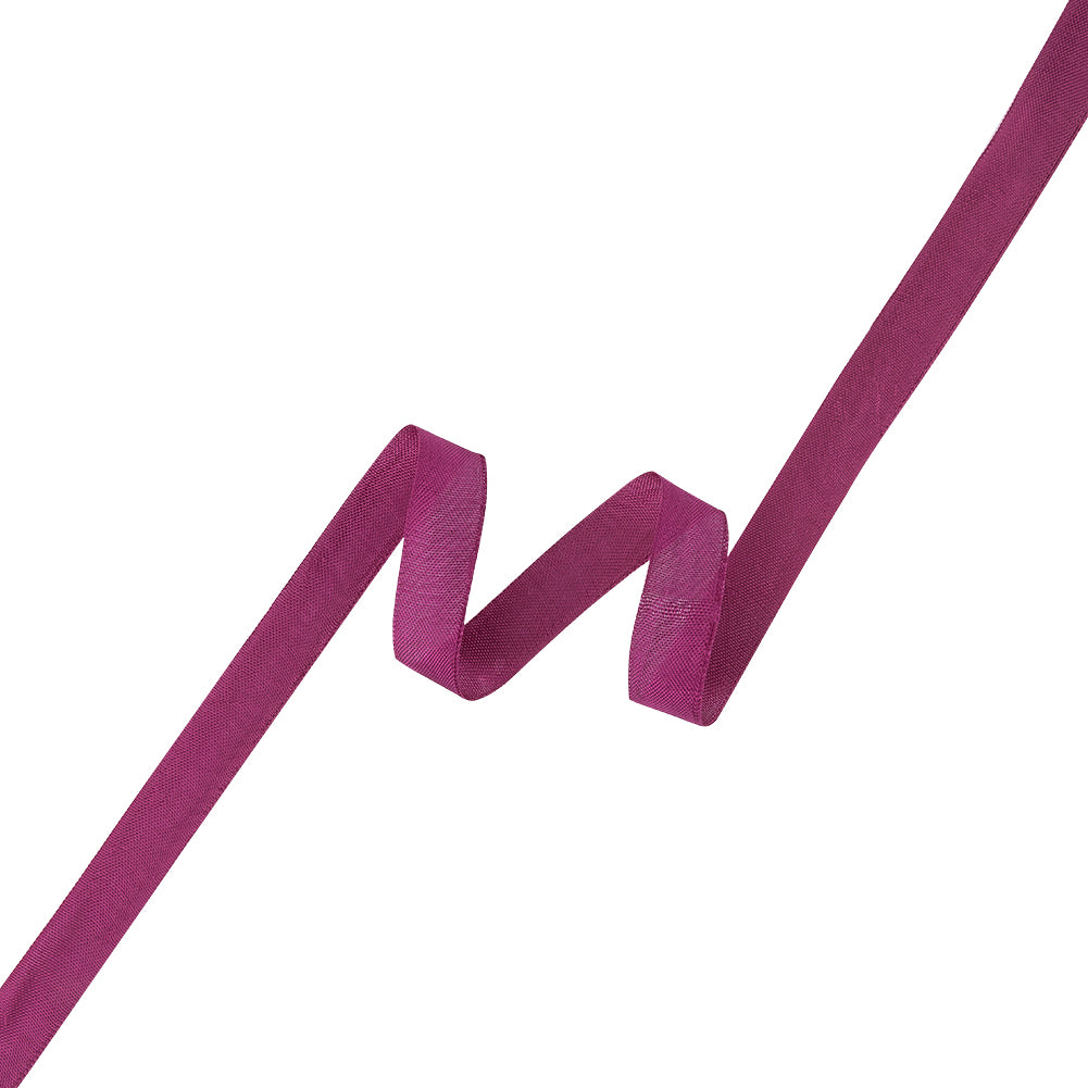 Magenta Woven Edge Rayon Seam Binding - 0.6"