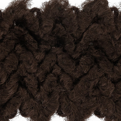 Brown Short Pile Fuzzy Trimming - 2" Detail