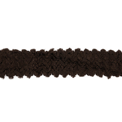 Brown Short Pile Fuzzy Trimming - 2"