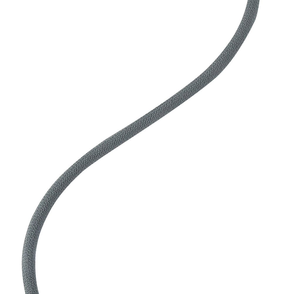 Charcoal Gray Bias Cut Spaghetti Cord - 0.25" Detail