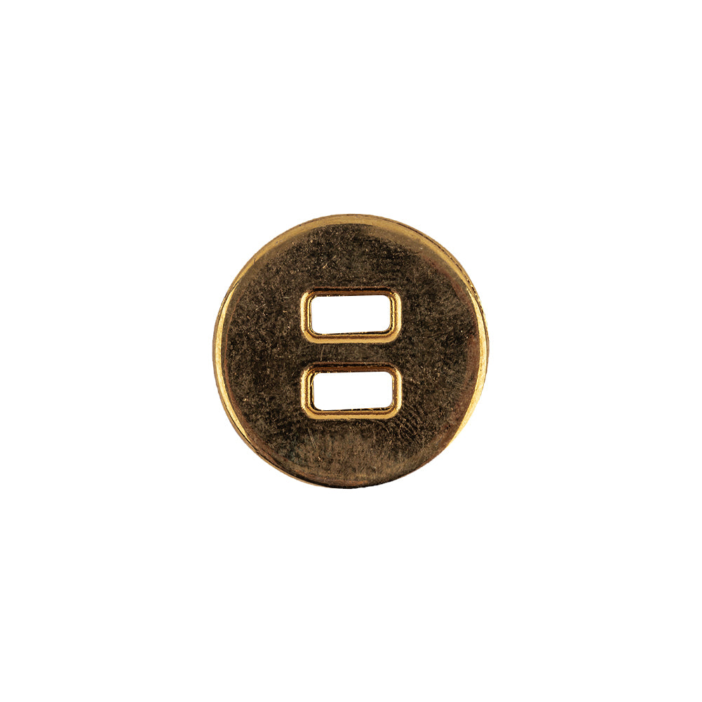 Italian Gold Spider Web Slated Metal Button - 24L/15mm Detail