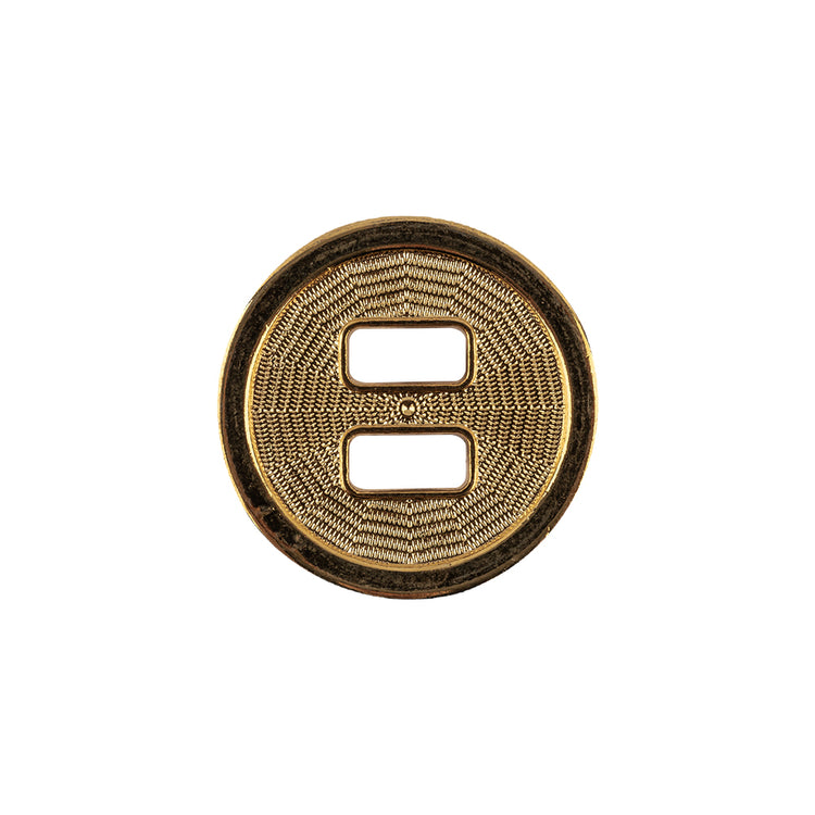 template--25130090922057__main-Italian Gold Spider Web Slated Metal Button - 32L/20mm