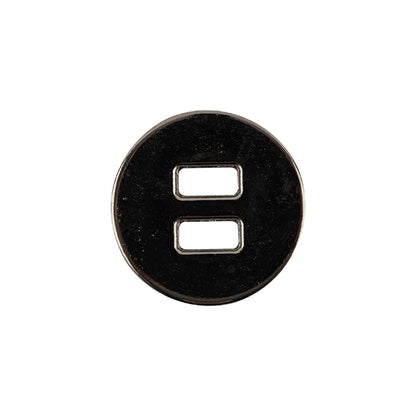 Italian Silver Spider Web Slated Metal Button - 32L/20mm Detail
