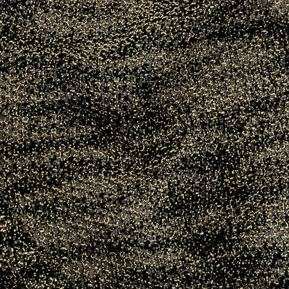 Faux Chainmail Knit - Heathered Black and Gold Detail