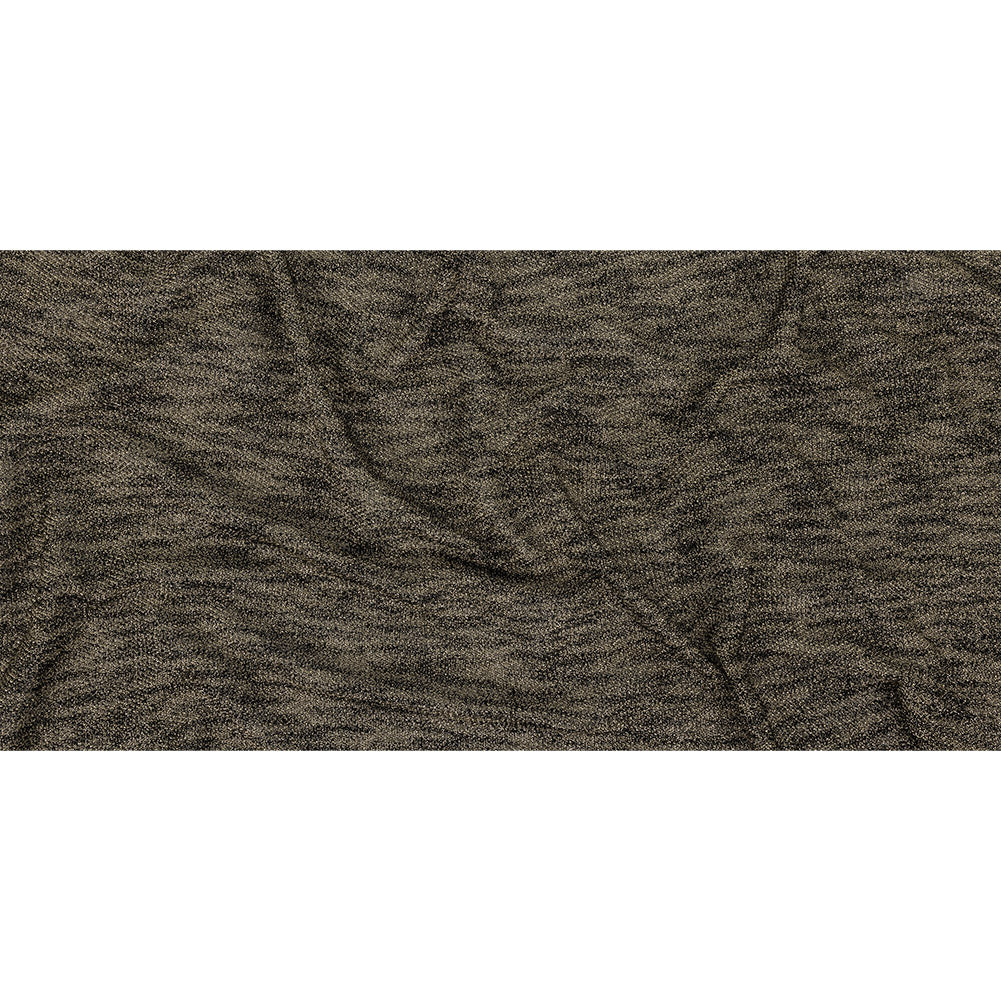 Faux Chainmail Knit - Heathered Black and Gold Full